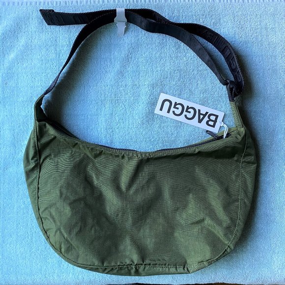 NWT Baggu Crescent Bag Medium - Bay Laurel - Picture 7 of 9